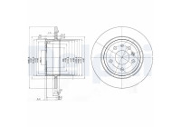 Disque de frein BG3908C Delphi