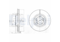 Disque de frein BG3913 Delphi