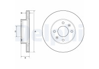 Disque de frein BG3935C Delphi