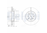 Disque de frein BG3965 Delphi