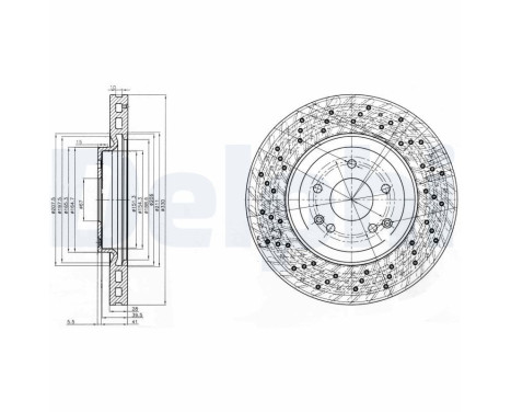 Disque de frein BG3985C Delphi