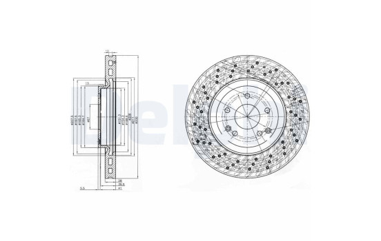 Disque de frein BG3985C Delphi