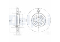 Disque de frein BG3993 Delphi