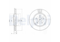 Disque de frein BG4000 Delphi
