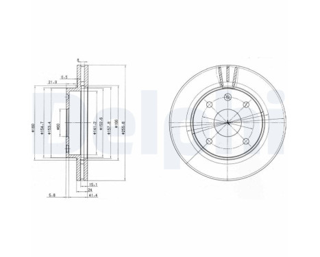 Disque de frein BG4003 Delphi