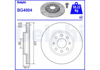 Disque de frein BG4004 Delphi