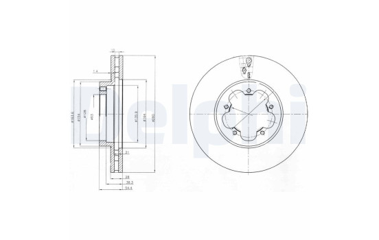 Disque de frein BG4007 Delphi