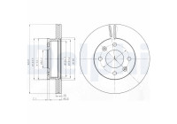 Disque de frein BG4009 Delphi