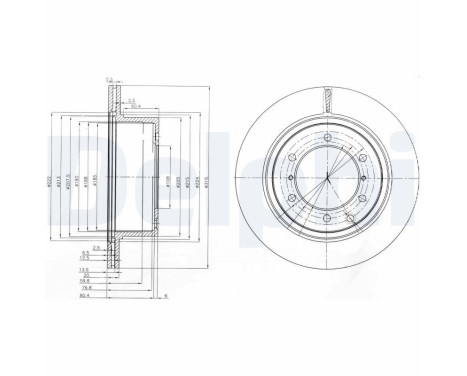 Disque de frein BG4014 Delphi
