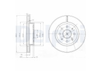 Disque de frein BG4019 Delphi