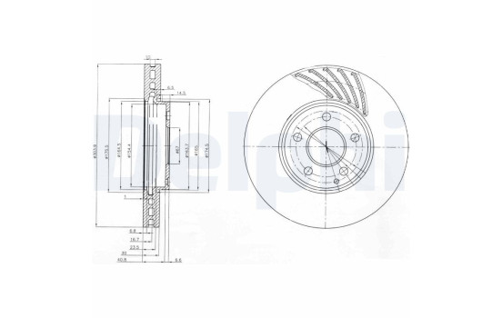 Disque de frein BG4029 Delphi
