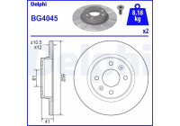 Disque de frein BG4045 Delphi