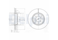 Disque de frein BG4049C Delphi