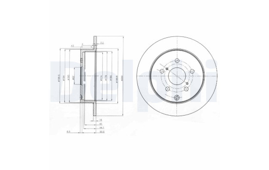 Disque de frein BG4051 Delphi