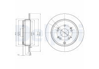 Disque de frein BG4064C Delphi