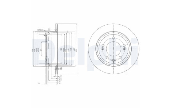 Disque de frein BG4082C Delphi