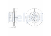 Disque de frein BG4093C Delphi