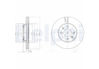 Disque de frein BG4096 Delphi