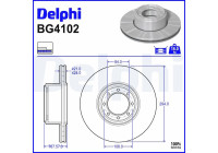 Disque de frein BG4102 Delphi