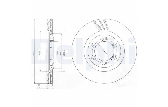 Disque de frein BG4112 Delphi