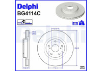 Disque de frein BG4114C Delphi