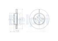 Disque de frein BG4116C Delphi