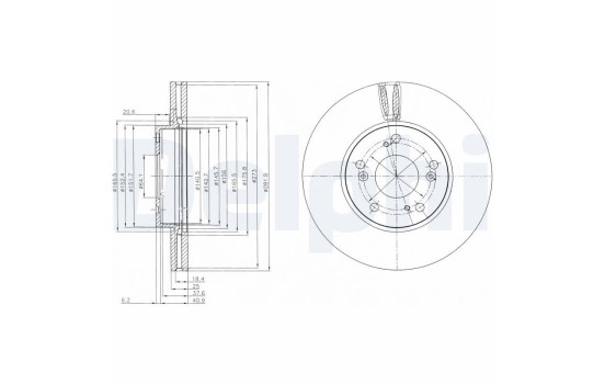 Disque de frein BG4119 Delphi