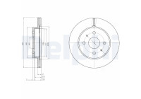 Disque de frein BG4128 Delphi