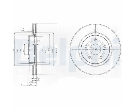Disque de frein BG4131 Delphi