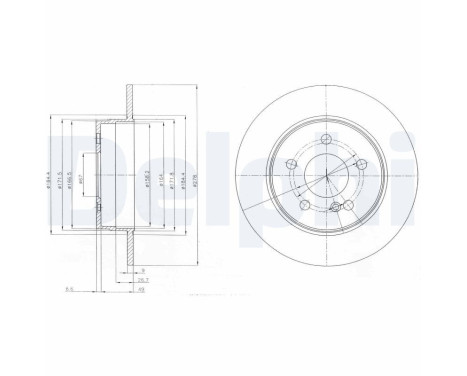Disque de frein BG4152 Delphi