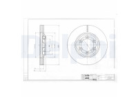 Disque de frein BG4175 Delphi