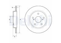 Disque de frein BG4183C Delphi