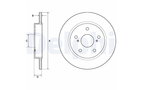 Disque de frein BG4183C Delphi