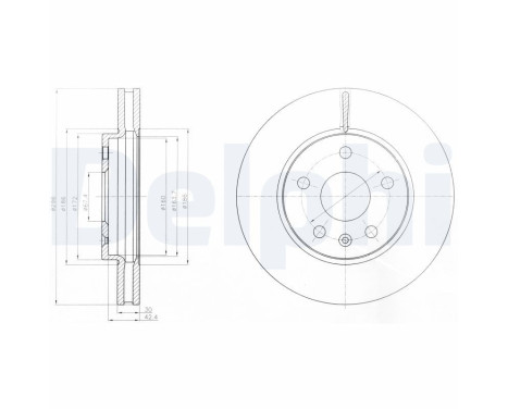 Disque de frein BG4187C Delphi