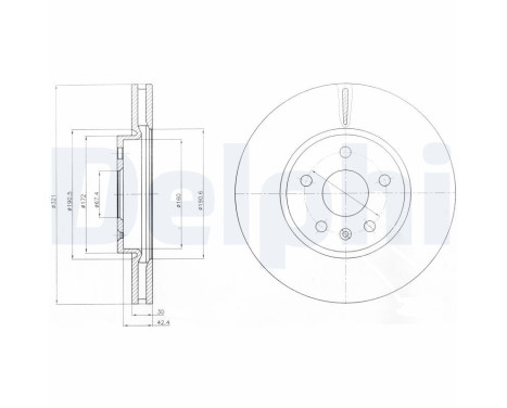 Disque de frein BG4189C Delphi