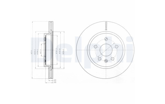 Disque de frein BG4190 Delphi