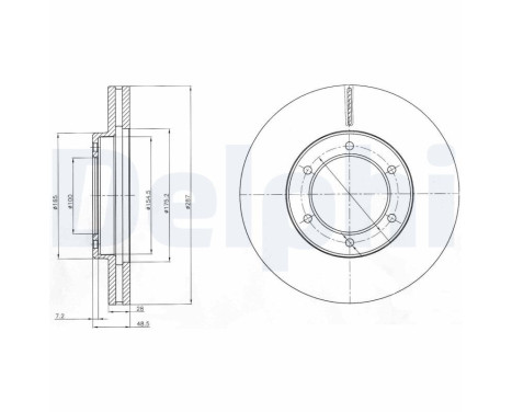 Disque de frein BG4209 Delphi