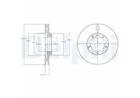 Disque de frein BG4217 Delphi