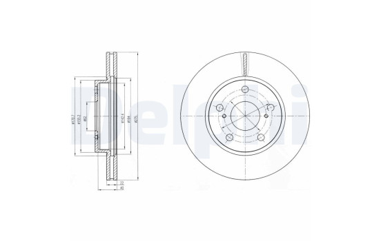 Disque de frein BG4232 Delphi