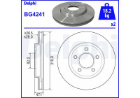 Disque de frein BG4241 Delphi