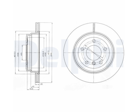Disque de frein BG4243C Delphi
