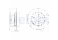 Disque de frein BG4247 Delphi