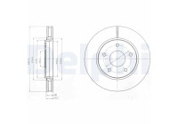 Disque de frein BG4248 Delphi