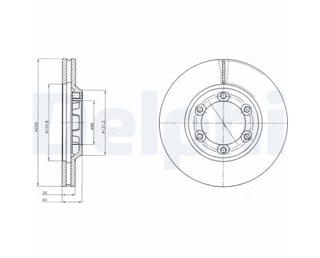 Disque de frein BG4252 Delphi