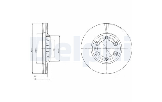 Disque de frein BG4252 Delphi