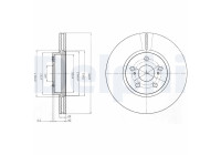 Disque de frein BG4277 Delphi