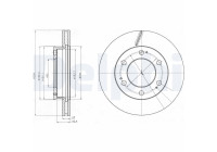 Disque de frein BG4286 Delphi