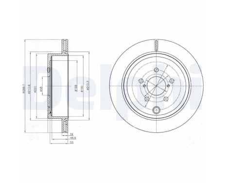 Disque de frein BG4288 Delphi