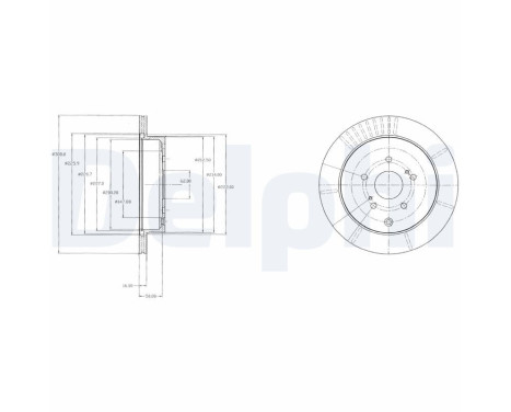 Disque de frein BG4329 Delphi