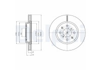 Disque de frein BG4340 Delphi